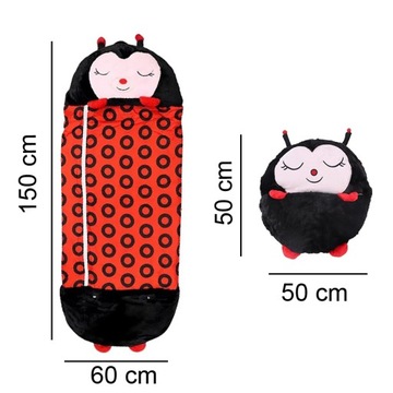 ДЕТСКИЙ СПАЛЬНЫЙ МЕШОК СКЛАДНАЯ ПОДУШКА 2В1 ДЛЯ ДОШКОЛЬНИКА BIEDRONKA