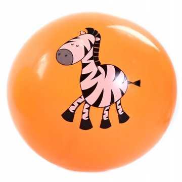 SZKOLNA PIŁKA GUMOWA DLA DZIECI PLAŻOWA OGRODOWA ZWIERZĘTA RÓŻNE KOLORY