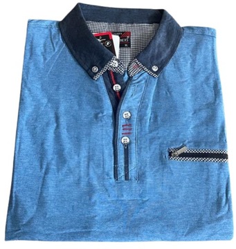 KOSZULKA POLO DŁUGI RĘKAW MĘSKA BAWEŁNA 3XL