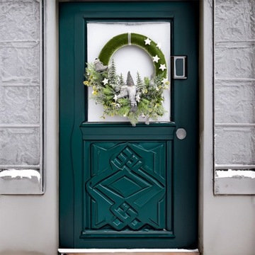 РОЖДЕСТВЕНСКИЕ УКРАШЕНИЯ ДВЕРНОЙ ВЕНОК ВЕНОК ДЕКРЕТ СЛОН РОЖДЕСТВЕНСКАЯ ЕЛКА БЕЗУШКИ ДОМ