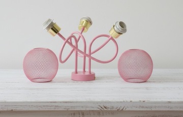 РОЗОВАЯ ЛЮСТРА ДЛЯ ДЕТСКОЙ КОМНАТЫ ДЕВОЧКИ, ПОТОЛОЧНЫЙ ПОДВЕСНОЙ ЛОФТ