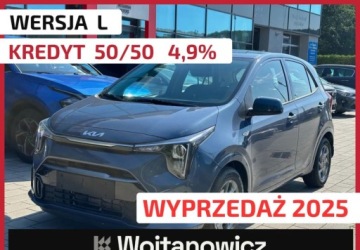 Kia Picanto III Hatchback 5d Facelifting 1.0 DPI 67KM 2025 Kia Picanto MY25 wersja L z wyprzedazy rocznika 2025 Benzyna 68KM