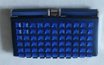 RIVER ISLAND GRANATOWA TOREBKA Z KAMIENIAMI
