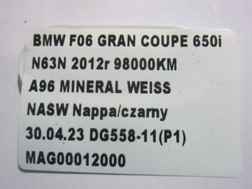 BMW 6 F06 GRANÁT COUPE PODBĚH ZADNÍ LEVÉ LEVÝ 7276183 51717276183
