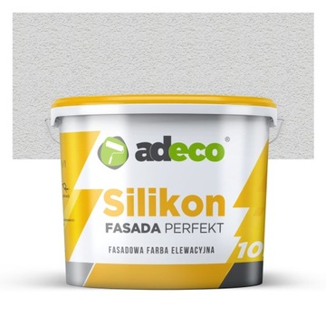 Farba Elewacyjna PERFEKT SILIKON 10L kolor RAL7047 szary mleczny