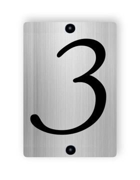 АЛЮМИНИЕВАЯ 3D адресная табличка. Номер дома