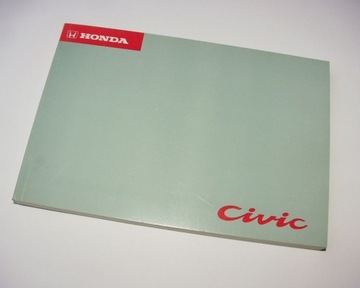 HONDA Civic V 4D EC (1991) - Instrukcja Obsługi PL