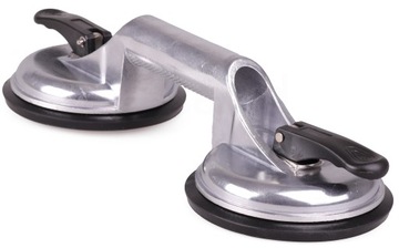 UCHWYT PRZYSSAWKA Do SZYB Do PŁYTEK Do SZKŁA ALUMINIUM Podwójny 100KG