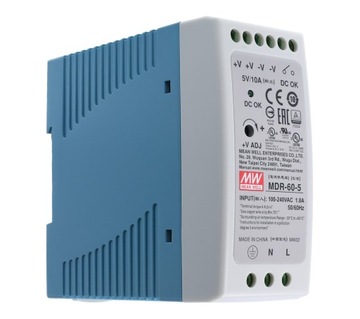 Zasilacz na szynę DIN 5V 10A 50W MEAN WELL