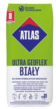 Tile adhesive Ultra Geoflex white ATLAS 22,5 kg