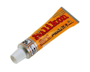 Silikon uszczelniająco-klejący 350 C 80 ml Czarny [SILIKON80MLCZ]