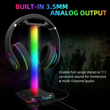 Подставка для наушников RGB Сенсорное управление