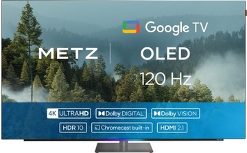 TELEWIZOR METZ OLED 65 CALI GOOGLE SMART TV 120HZ HDR10+ DOLBY VISION IQ