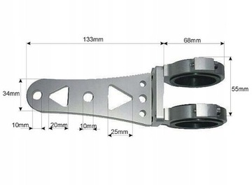 УНИВЕРСАЛЬНЫЙ ДЕРЖАТЕЛЬ ПЕРЕДНЕЙ ЛАМПЫ