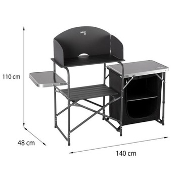 Многофункциональный шкаф FOLDABLE TOP + крышка для гриля FOLDABLE INTO COVER