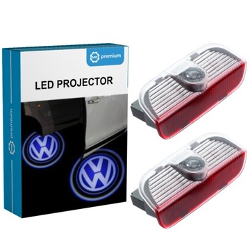 PROJEKTOR LED LOGO PASSAT B6 B7 GOLF V VI 7 JETTA