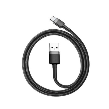 Мощный кабель USB-C — USB-A, 1 м, плетеный кабель Baseus, быстрая зарядка, 3 А, тип C, контроль качества