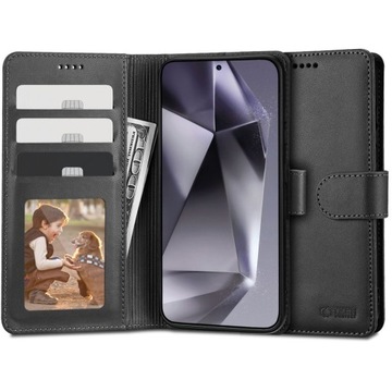 CZARNE ETUI OBUDOWA TECH-PROTECT WALLET PORTFEL DO SAMSUNG GALAXY S24