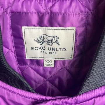 ECKO UNLIMITED FIOLETOWA KURTKA BOMBER VINTAGE