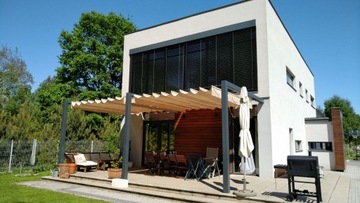 РИМСКИЕ РОЛЬСТАВНИ, СОЛНЕЧНЫЕ, ВОДОНЕПРОНИЦАЕМЫЕ, ВЫДВИЖНАЯ, СКАНИВАЕМАЯ КРЫША, 3x3м