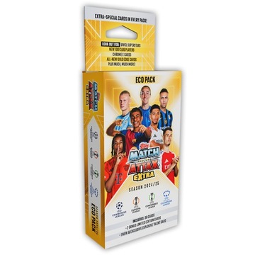 BLISTER ECO PACK KARTY TOPPS MATCH ATTAX EXTRA 2025 3 SASZETKI +3 LIMITED