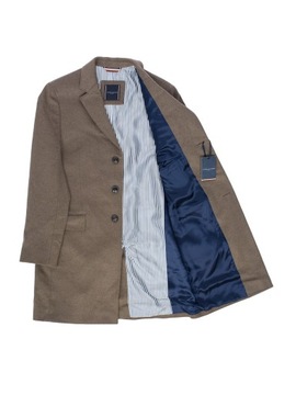 TOMMY HILFIGER TAILORED PŁASZCZ WOOL BLEND 227 50