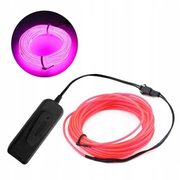KABEL przewód NEON LED na BATERIE dekoracyjny 3m