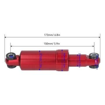 ЗАДНИЙ АМОРТИЗАТОР ДЛЯ СКЛАДНОГО СКУТЕРА 150MM 750LB