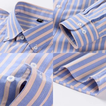 100% Men's Business Casual Cotton Oxford Shirt Sin