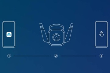 ВНЕШНЯЯ ВНУТРЕННЯЯ ПОВОРОТНАЯ КАМЕРА БЕСПРОВОДНАЯ WIFI HD ПРИЛОЖЕНИЕ