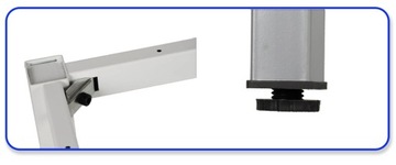 КАРКАС СТОЛА С КВАДРАТНЫМИ НОЖКАМИ СЕРЫЙ, 136X76 СМ