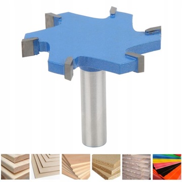 Деревообрабатывающий фрезерный станок с хвостовиком 12 мм, 6 зубьев T-образной формы
