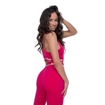 МОДНЫЕ ЖЕНСКИЕ ЛЕГГИНГИ ДЛЯ ФИТНЕСА ФУКСИЯ - GymBeam M