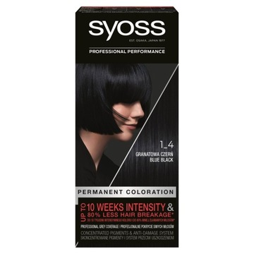 Schwarzkopf Syoss Farba do włosów Granatowa Czerń