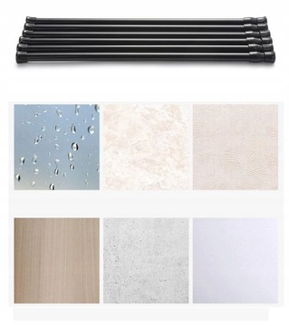 6 шт. Телескопический карниз, 40-70 см.