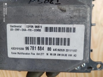 DISPLEJ OBRAZOVKA PEUGEOT 508 I 9678188480