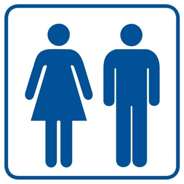 TABLICZKA WC TABLICZKA TOALETA TABLICZKA TOALETA DAMSKO MĘSKA PCV 10x10