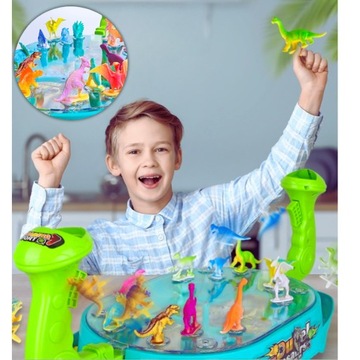 GRA ZRĘCZNOŚCIOWA INTERAKTYWNA ZABAWKA PREZENT DLA DZIECI DINOZAURY STRZELA