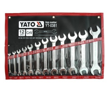 KLUCZE PŁASKIE 6-32 12SZT YATO