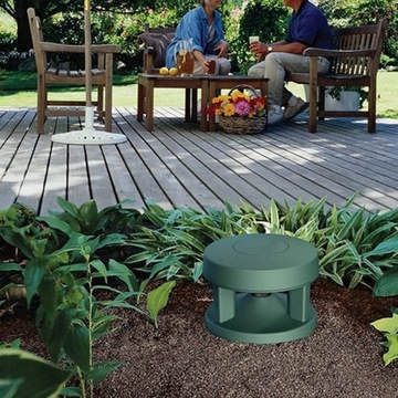 Система общественного вещания с садовыми колонками