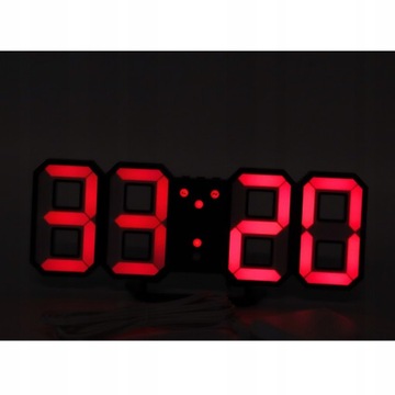 3D LED Cyfrowy zegar na biurko Możliwość