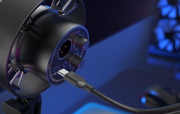 ДИНАМИЧЕСКИЙ МИКРОФОН FIFINE K688 USB XLR ДЛЯ КОМПЬЮТЕРНОЙ РАДИОСТУДИИ PRO+