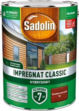 SADOLIN CLASSIC HYBRYDOWY Szwedzka czerwień 4,5L