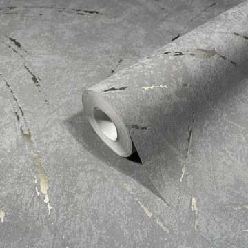 Tapeta winylowa Szary beton srebrne przetarcia