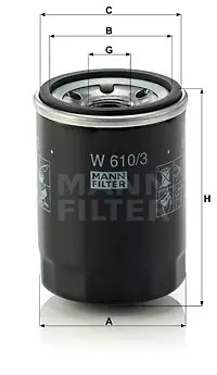MANN FILTR OLEJE ALFA ROMEO MITO 1.4