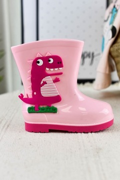 Kalosze dziecięce Smok różowe (28)