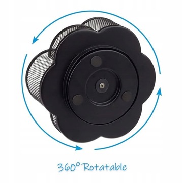 Поворотный держатель для ручек и аксессуаров, металлический настольный органайзер