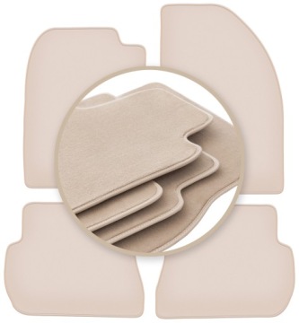 Velurové koberce 10 mm Premium pro: Ford Fusion hatchback 2002-2005