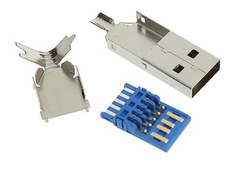 Wtyk USB 3.0 TYP A NA KABEL