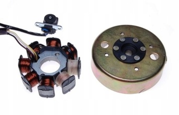STATOR ISKROWNIK + KOŁO MAGNESOWE 4T